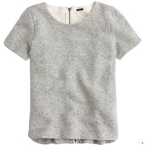 J.Crew Women's Jacquard Back-Zip Sweatshirt